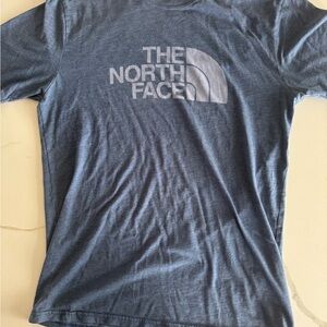 The North Face Men's Heather Blue Logo Tee